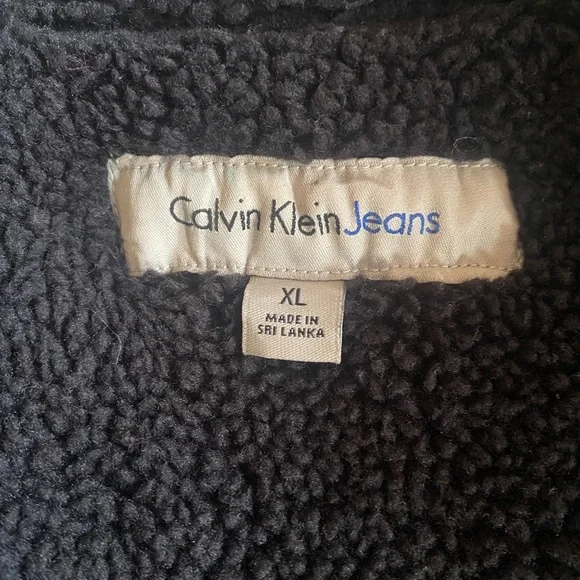 Calvin Klein Classic Trucker Sherpa Denim Jacket - Picture 4 of 4